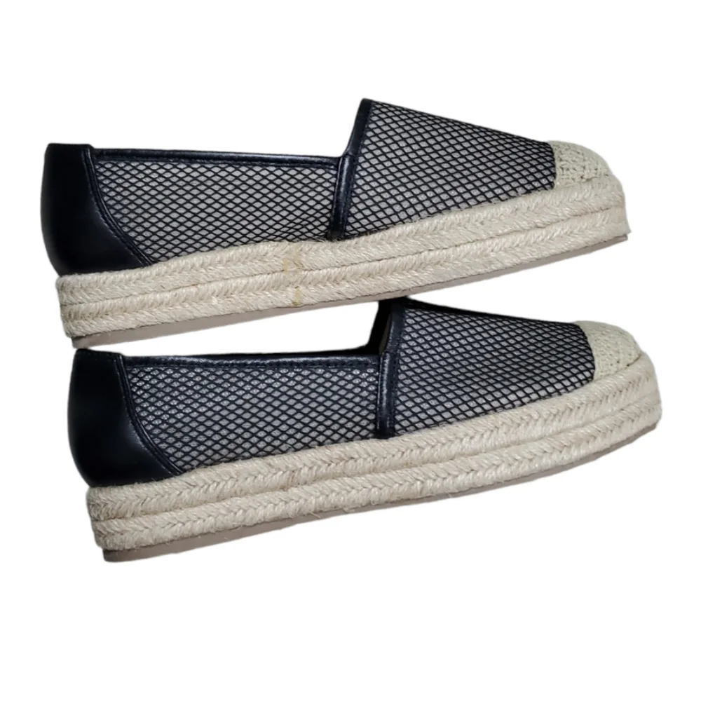 Adila Leather Platform Espadrilles